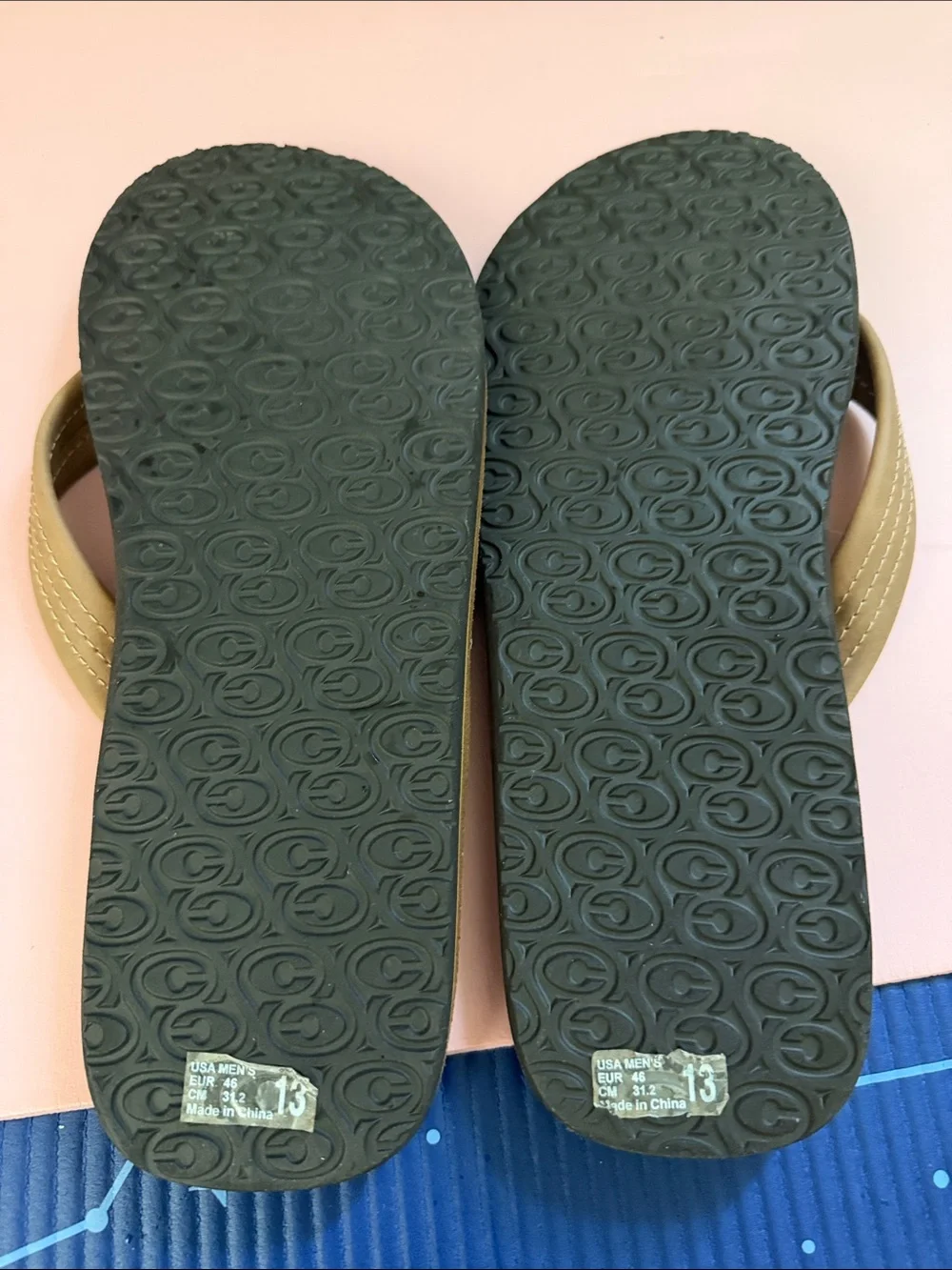 Cobian  Brown Mens  Flip Flop with Contrast Stitching